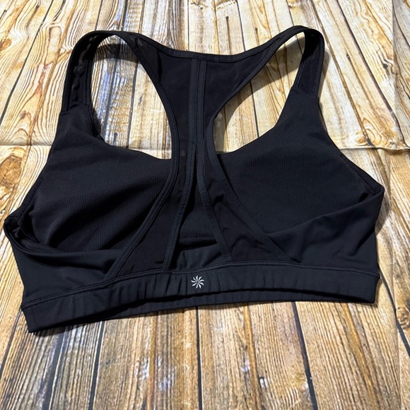 Athleta Black Mesh Back Padded Sports Bra - Picture 2 of 3